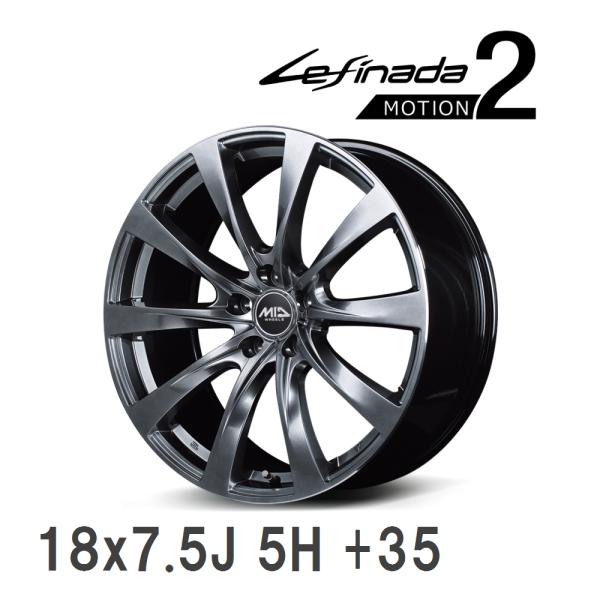 【MID/マルカサービス】 Lefinada MOTION2 18x7.5J +35 114 5H ...