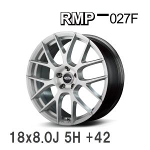 【MID/マルカサービス】 RMP 027F 18x8.0J +42 114 5H 3Dブラッシュド アルミホイール 4本セット｜vigoras