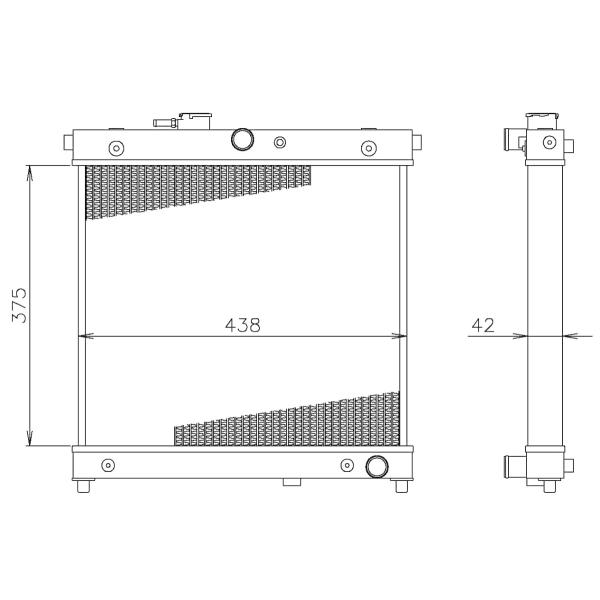 【TRUST/トラスト】 GReddy アルミラジエター TW-R スズキ ジムニー/ジムニーシエラ...