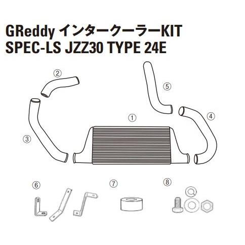 【TRUST/トラスト】GReddy インタークーラー スペックLS リペアパーツ ソアラ JZZ3...