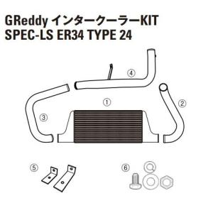 【TRUST/トラスト】GReddy インタークーラー スペックLS リペアパーツ スカイライン ER34 TYPE24 (1)インタークーラーコアT24E [12421025]｜vigoras