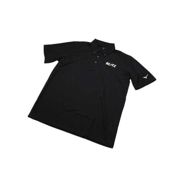 【BLITZ/ブリッツ】 BLITZ MIZUNO DRY Polo Shirt BLACK サイズ...