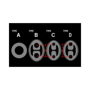 【A'PEXi/アペックス】 マフラーハンガー TYPE C 数量2 φ10x2 ホンダ/スバル/マ...