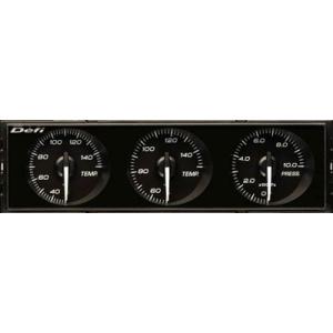 Defi（デフィ） Defi DIN-Gauge DF14405 3連メーター 1DIN 温度計 圧力