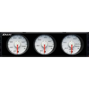 ☆ Defi DIN Gauge Style21 DF14403 3連メーター☆ Defi デフィ DIN-Gauge Style21 ディンゲージ スタイル21 3連