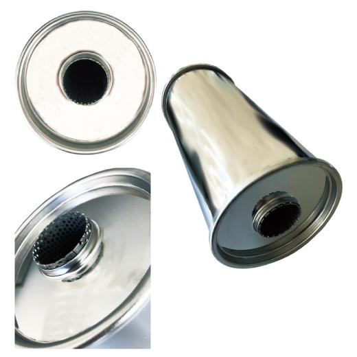 【HPI】 汎用SUS中間サイレンサー ラウンド 200×L350 [HPES-1RDB-0070]