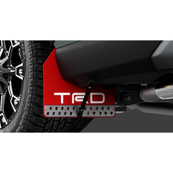 【TRD/ティーアールディー】 マッドフラップ レッド トヨタ RAV4 MXAA52/MXAA54...