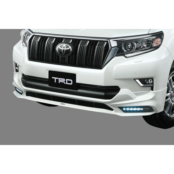 【TRD/ティーアールディー】 フロントスポイラー(LED付) 素地 トヨタ ランドクルーザープラド...