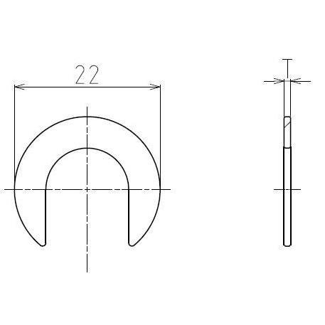 【CUSCO/クスコ】 リヤキャンバーアジャスター オプション部品 調整用シムU形 T0.05 [U...