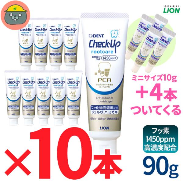 チェックアップ ルートケア　90g 10本　ライオン Check-Up rootcare ★ミニサイ...