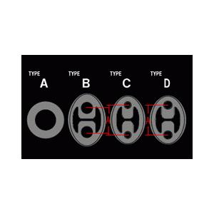 【A'PEXi/アペックス】 マフラーハンガー TYPE C 数量2 φ10x2 ホンダ/スバル/マ...