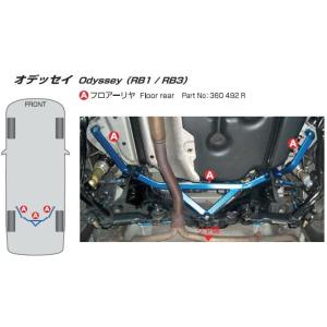 【CUSCO/クスコ】 パワーブレース フロアーリヤ ホンダ オデッセイ RB1,RB3 [360-...