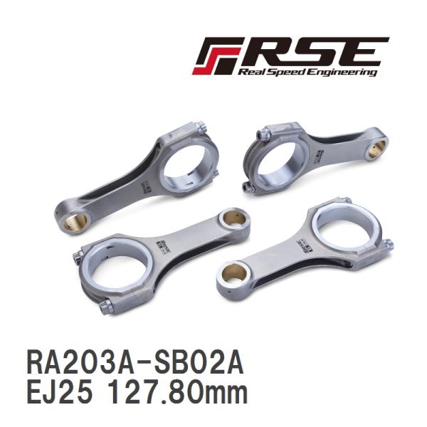 【RSE/リアルスピードエンジニアリング】 鍛造Hビームコンロッドセット EJ25 127.80mm...