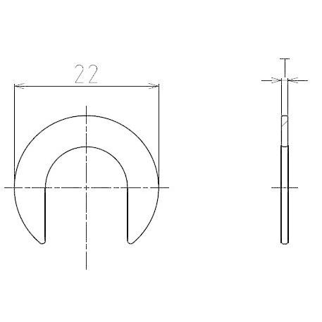 【CUSCO/クスコ】 リヤキャンバーアジャスター オプション部品 調整用シムU形 T0.2 [US...