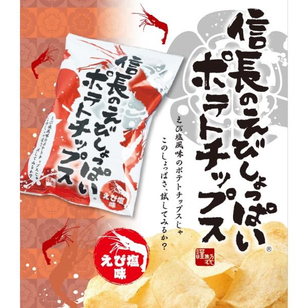 信長のえびしょっぱい　ポテトチップス　ご当地チップス