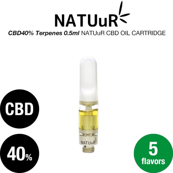 CBDオイル 高濃度 40% テルペン配合 VAPE 電子タバコ ヴェポライザー用 NATUuR カ...