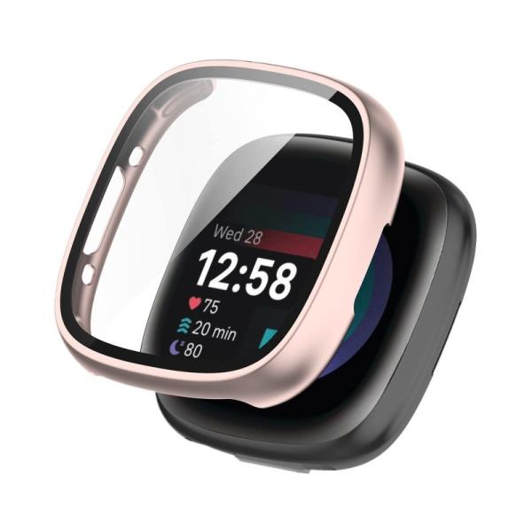 LICHIFIT Fitbit Versa4/Sense2用保護ケース フレーム+フィルム 一体型 ...