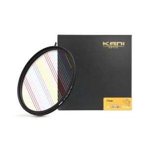 KANI 77mm 斜光フィルター MC Streak Rainbow アナモルフィック調 光条色：虹色 特殊効果フィルター 低反射 撥水｜villageused