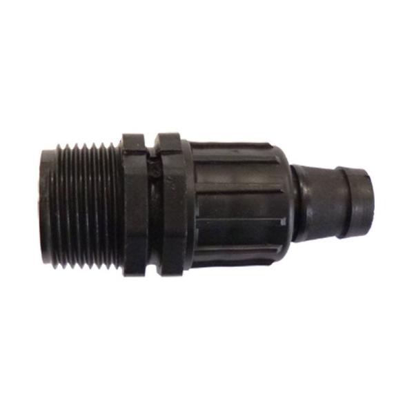 イリテック 点滴チューブ継手ナット式ネジ付スタートコネクター 3/4''オスネジ×チューブ16mm ...