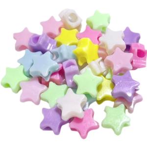 パステル アクリルビーズ 形 型 ビーズ アクリル 大きな穴 カラフル パステル ミルキー いろんな形 女の子 穴あり 可愛い おもちゃ お