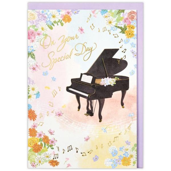 日本ホールマーク カード オルゴールカード 誕生日 バースデーピアノ 797140
