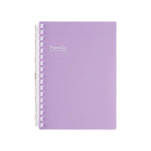 リヒトラブ(Lihit lab.) Pastello ツイストノート 10パープル A6タテ型(S型) 17穴 N-1964-10