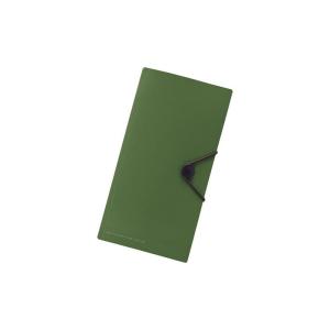 リヒトラブ カード 通帳ケース キャリングポケット トラベル用 オリーブ F7526-22