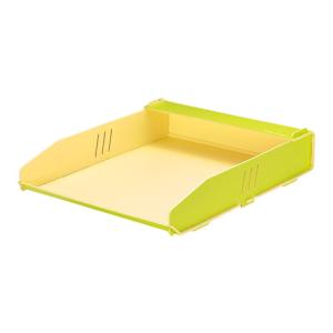 キングジム レタートレー カラーユニッツ 7531 黄緑