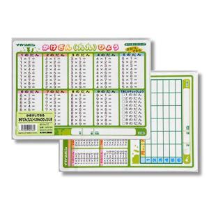 イカリボシ 書き消し出来る下敷き かけざん(九九)・時間割 MO-2N