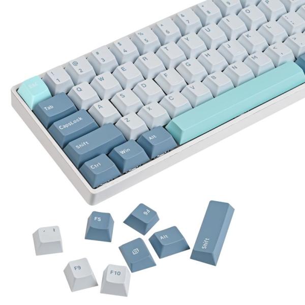 Ussixchare PBT shokoカスタムキーキャップ、168キー Cherry Profil...