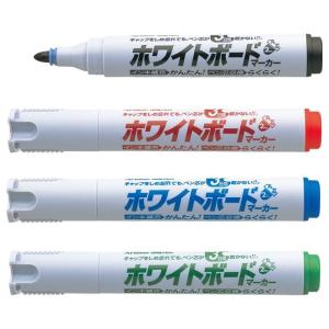 シヤチハタ アートライン潤芯ホワイトボードマーカー K-527/4W 丸芯 4色セット