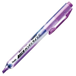 ぺんてる パック入り蛍光ペン ノック式ハンディラインS バイオレット XSXNS15-V