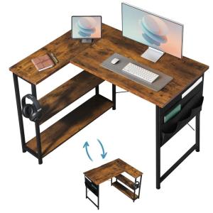 Maihail ゲーミングデスク l字 パソコンデスク 机 pcデスク学習机 l字デスク computer desk エル字デスク ゲーミン
