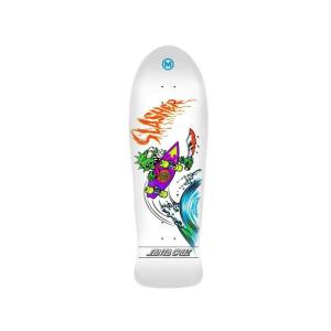 Santa Cruz スケートボードデッキ ミークOG スラッシャー 再発行 ホワイト 10.1インチ x 31.1インチ