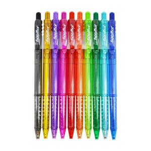 カラーボールペン １０色入 ノック式