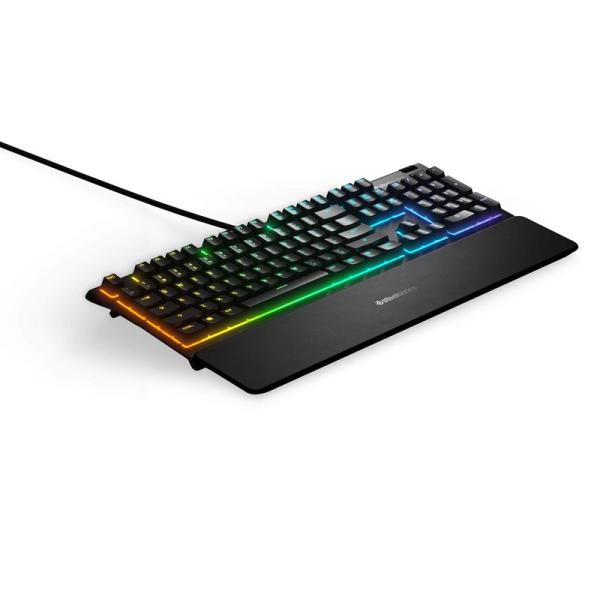 SteelSeries Apex 3 RGB ゲーミングキーボード ? 10ゾーンRGBイルミネーシ...