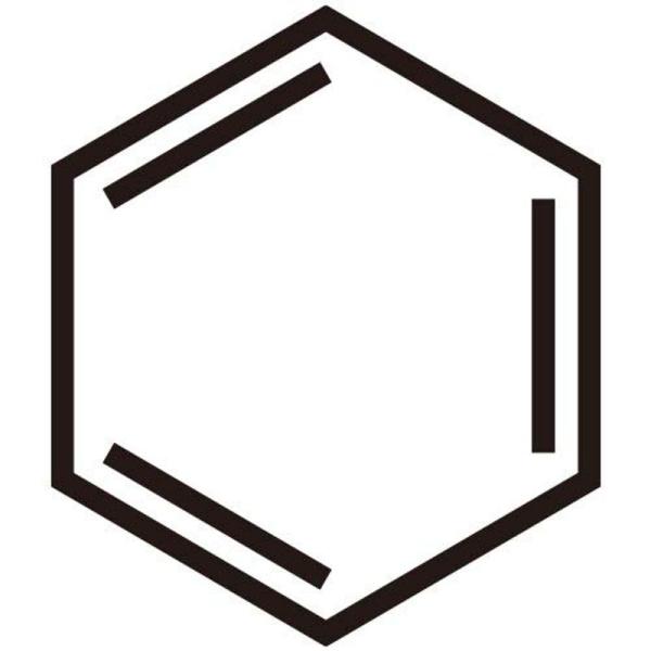 ベンゼン環1cm 理系のノート用メモスタンプ浸透印 印面1×1cmサイズ (1010) Self-i...