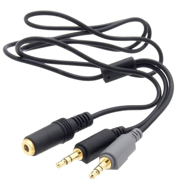 オーディオファン オーディオケーブル 3.5mm マイク付きヘッドセット接続 3.5mm 3極プラグ...