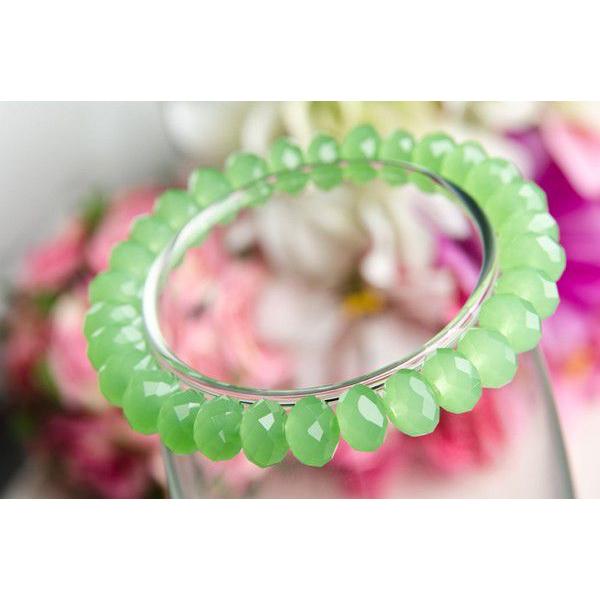 ブレスレット 翡翠 32面カット 本翡翠