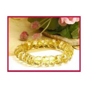 ブレスレット 黄水晶 24角シトリン パワーストーン 龍山寺 祈願済