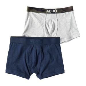 エアロポステール AEROPOSTALE メンズ Men's ボクサーパンツ 2枚セットRubberized Logo & Camo Waistband Knit Trunks｜vinaoutfitters