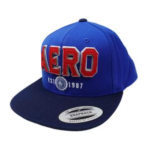 返品不可(エアロポステール)AEROPOSTALE キャップ Aero Established Adjustable Hat ブルー Forever Blue｜vinaoutfitters