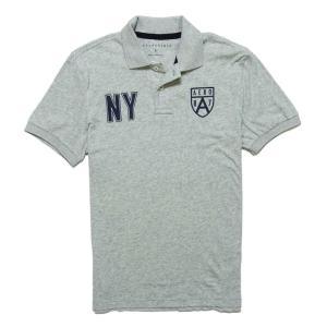 エアロポステール AEROPOSTALE メンズ Mens 半袖 ポロシャツ Aero Shield Jersey Polo ライトグレー Light Heather Grey｜vinaoutfitters