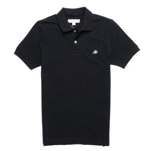 エアロポステール AEROPOSTALE メンズ Men's 半袖 ピケ ポロシャツ A87 Logo Pique Polo ブラック Black｜vinaoutfitters