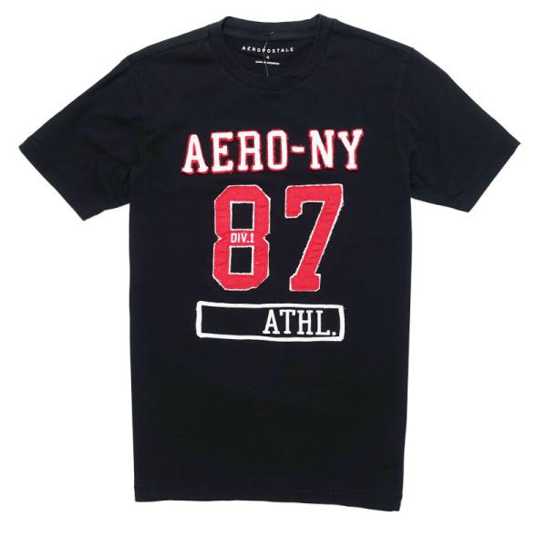 エアロポステール メンズ 半袖 Tシャツ Aero-NY 87 Logo Graphic Tee ブ...