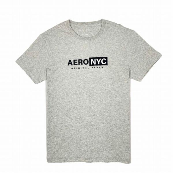 エアロポステール AEROPOSTALE メンズ Men's 半袖 Tシャツ Aero NYC Bo...