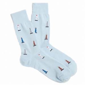 ジェイクルー J.Crew メンズ Men's ソックス 靴下 Socks ワンサイズ ライトブルー ライトハウス｜vinaoutfitters