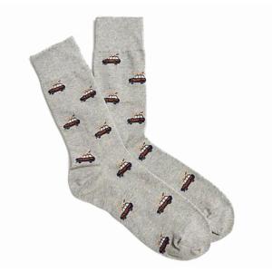 ジェイクルー J.Crew メンズ Men's ソックス 靴下 Socks ワンサイズ ヘザーグレー サーフカー｜vinaoutfitters