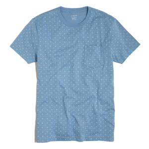 ジェイクルー J.Crew 半袖Tシャツ Slim Pocket Tee In Hashtag セレネ ブルー Serene Blue｜vinaoutfitters