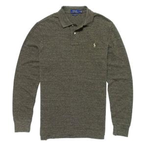 ポロ ラルフローレン POLO RALPH LAUREN メンズ Men's 長袖 ポロシャツ Classic Fit Mesh Polo グレー ヘザー Grey Heather｜vinaoutfitters